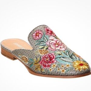 Johnny Was Floral Embroidered Women's Mules